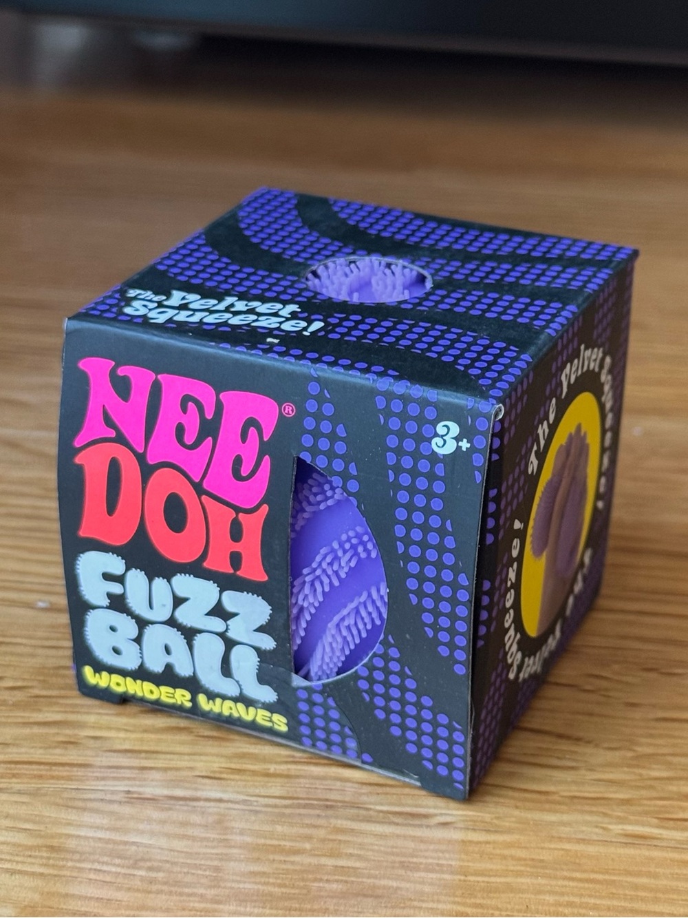 Authentic Nee Doh Fuzz Ball Wonder Waves - Purple